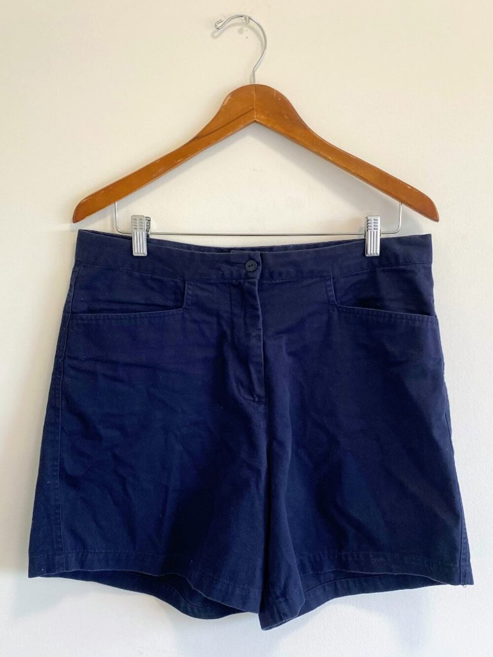 Vintage Navy Blue Utility/Safari Shorts / Y2K / Size 14